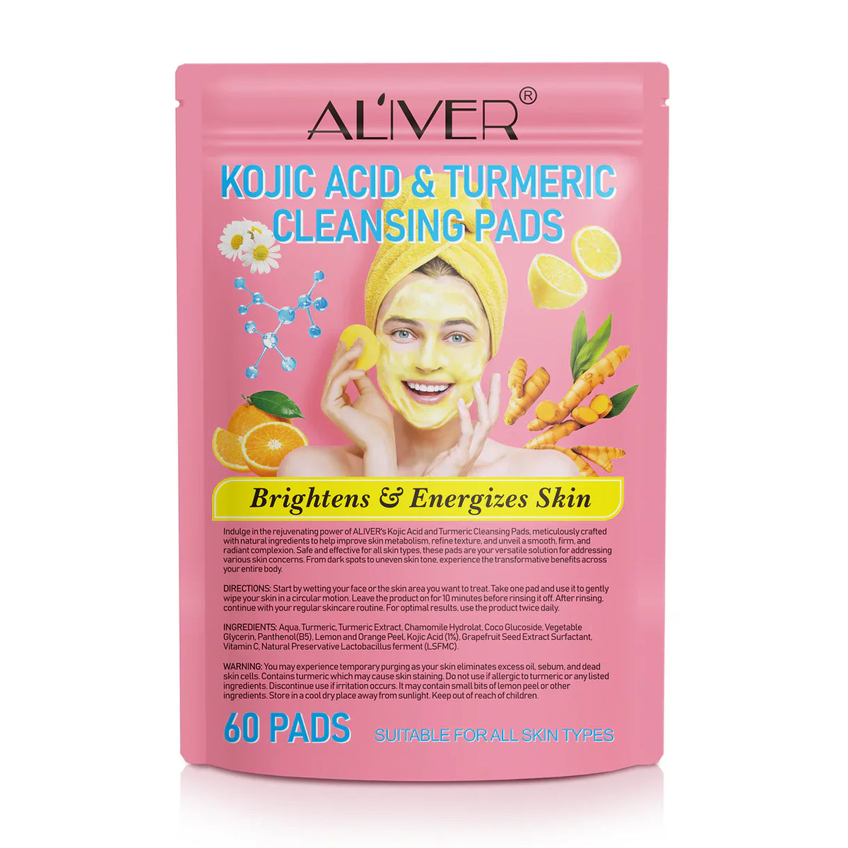 Kojic Acid and Turmeric Cleansing Pads