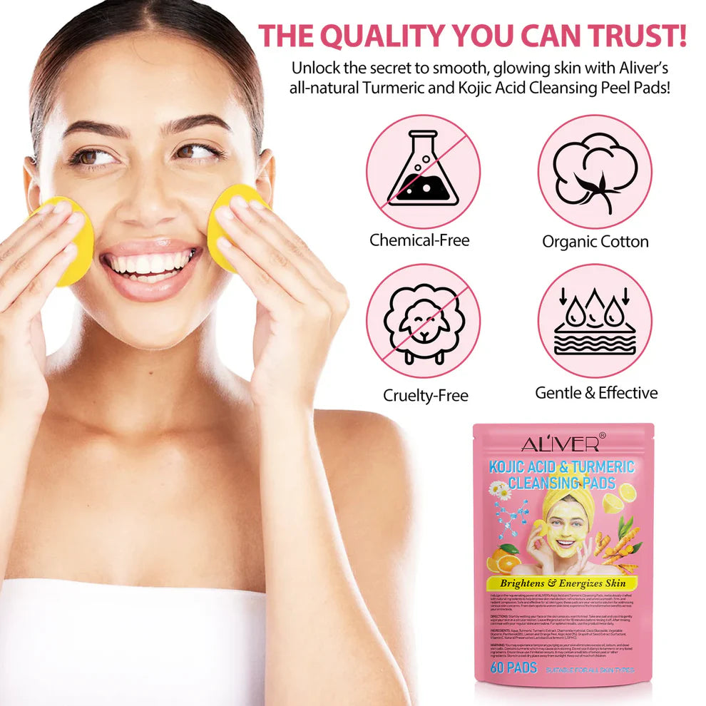 Kojic Acid and Turmeric Cleansing Pads