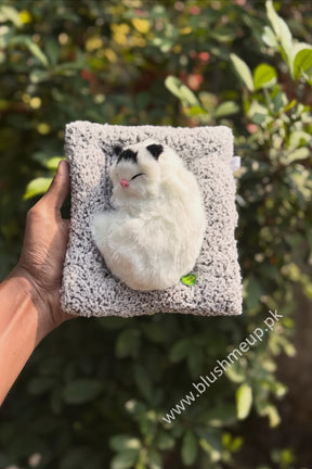 Cute Plush Sleeping Cat | Car Dashboard Display & Home Decor
