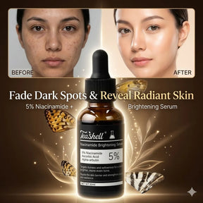 Teashell Niacinamide Brightening Serum | Fade Dark Spots, Acne Marks & Even Skin Tone