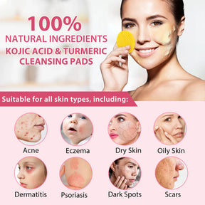 Kojic Acid and Turmeric Cleansing Pads