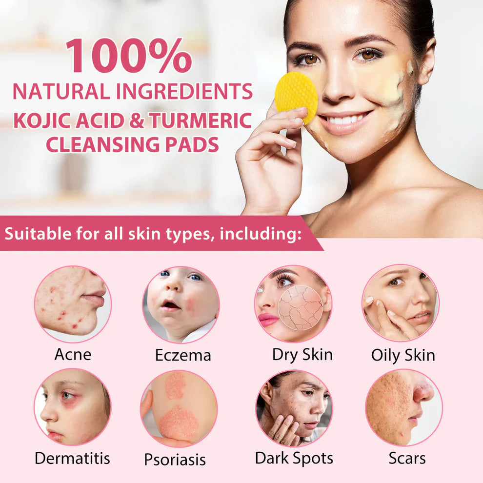 Kojic Acid and Turmeric Cleansing Pads