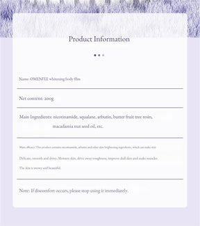 Omenfee Cold White Skin All Over