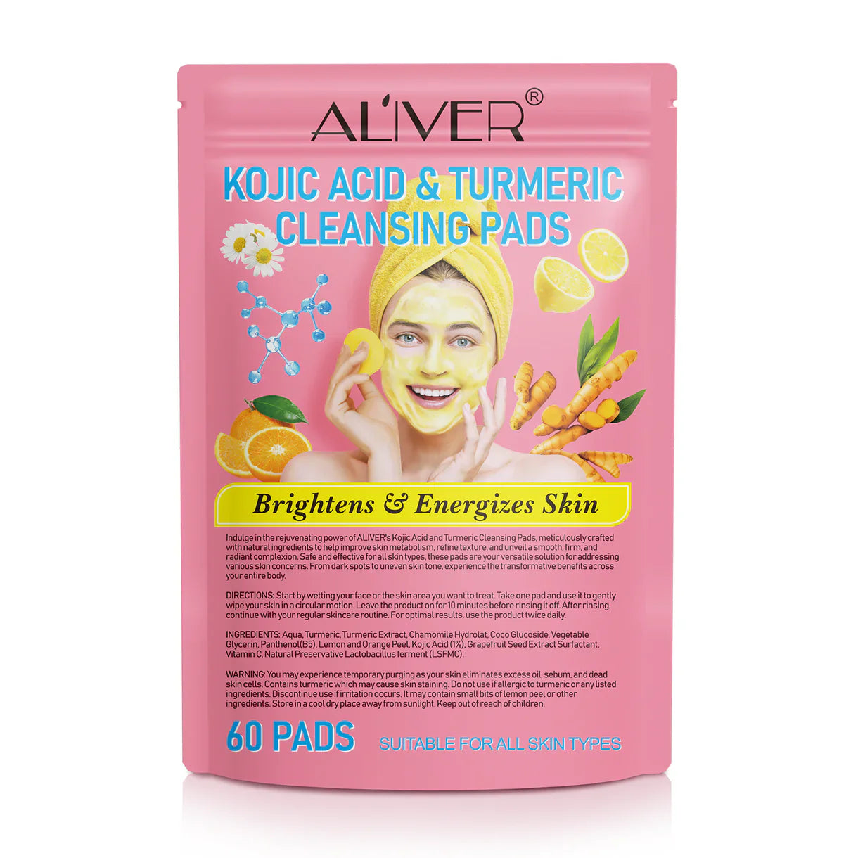 Kojic Acid and Turmeric Cleansing Pads