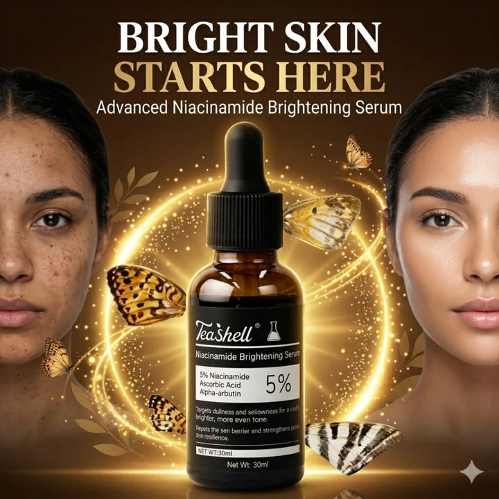 Teashell Niacinamide Brightening Serum | Fade Dark Spots, Acne Marks & Even Skin Tone