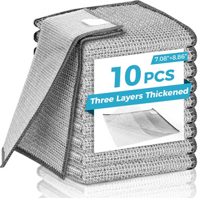 Non-Scratch Dish Cloths – Reusable (10 PCS)