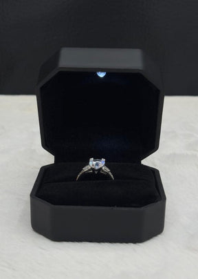 Diamond Shape Luxury Quality Adjustable Ring With Box