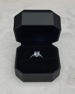 Diamond Shape Luxury Quality Adjustable Ring With Box