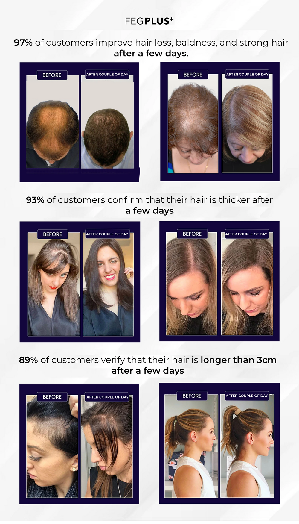 FEG PLUS Hair Spray – 100% Original, Money Back Guarantee